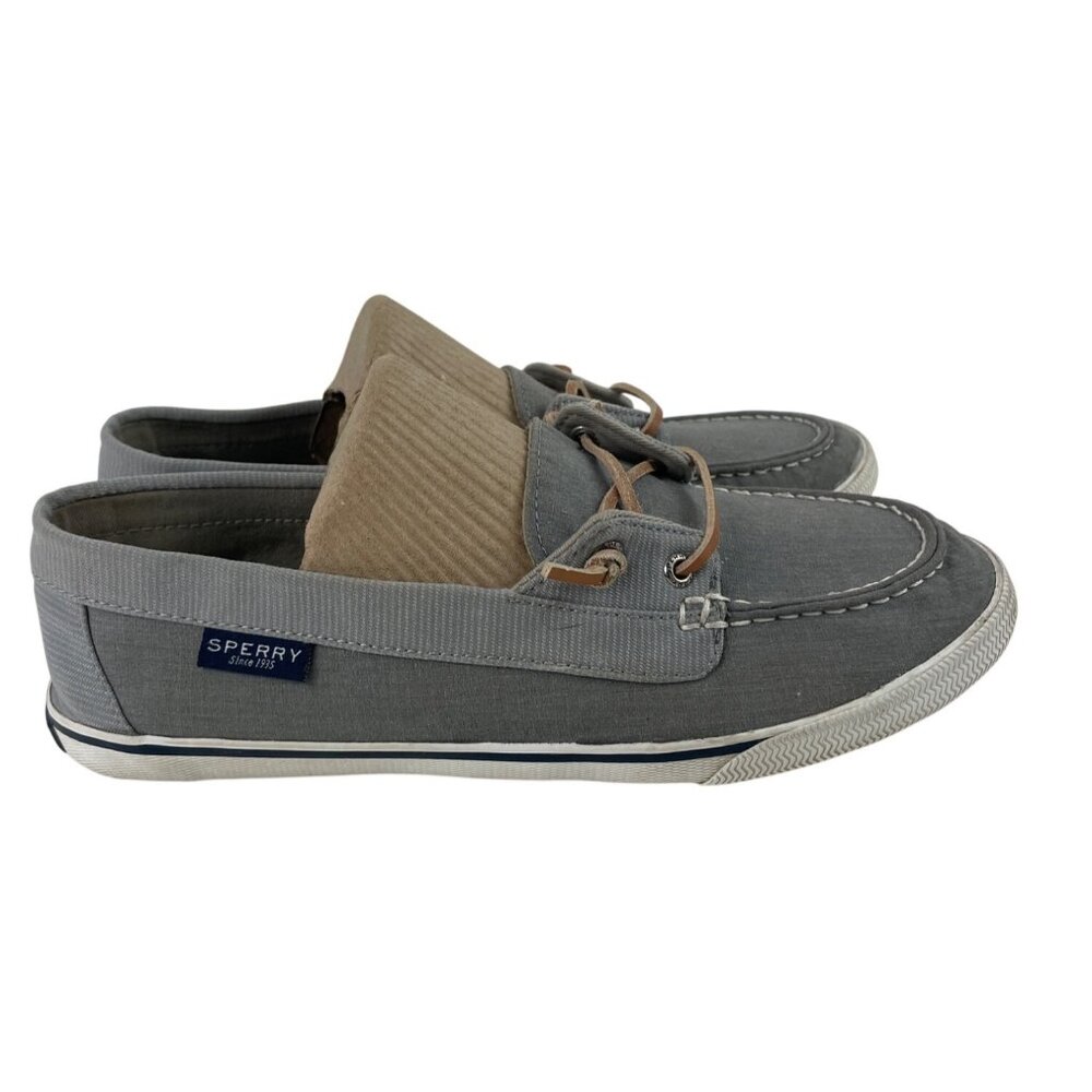 Sperry Shoes Women's Size 9.5 Gray Top Sider Lounge Away Loafer - Picture 3 of 12